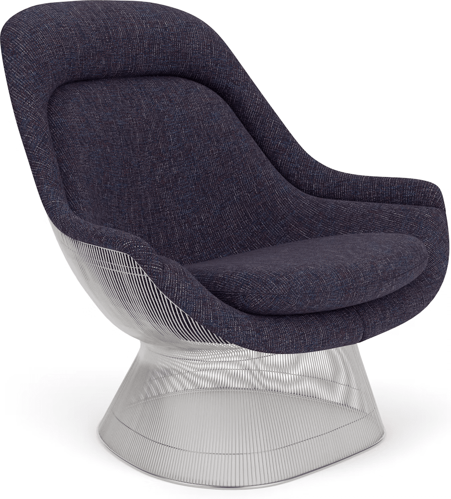 Platner Polished Nickel Easy Chair lounge chair Knoll 