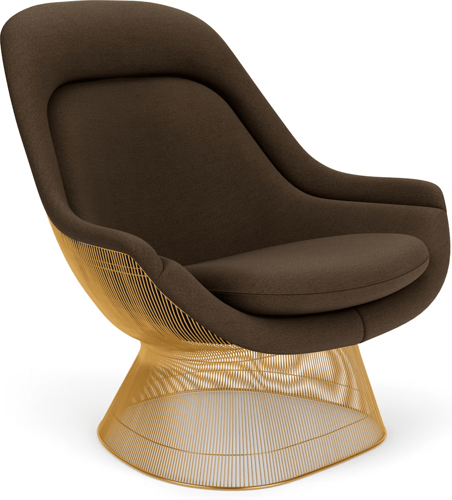Platner Gold Plated Easy Chair lounge chair Knoll 
