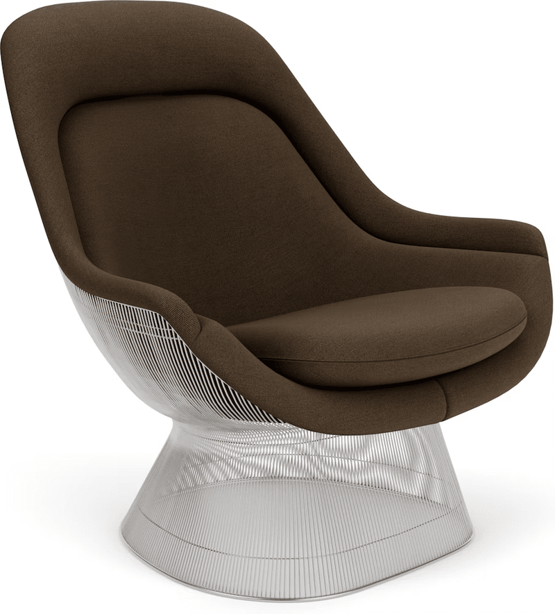 Platner Polished Nickel Easy Chair lounge chair Knoll 