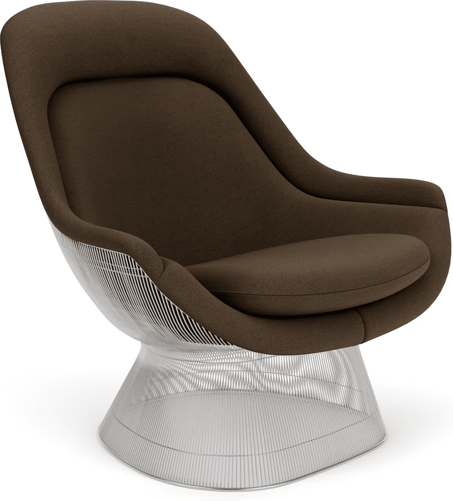 Platner Polished Nickel Easy Chair lounge chair Knoll 