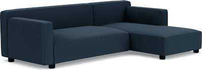 Barber Osgerby Asymmetric Sofa with Chaise Sofa Knoll 