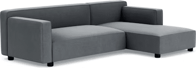 Barber Osgerby Asymmetric Sofa with Chaise Sofa Knoll 