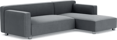 Barber Osgerby Asymmetric Sofa with Chaise Sofa Knoll 