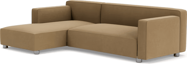 Barber Osgerby Asymmetric Sofa with Chaise Sofa Knoll 