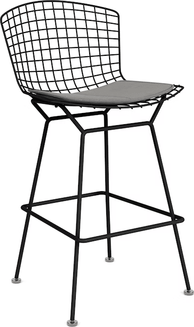 Bertoia Stool with Seat Pad bar seating Knoll 