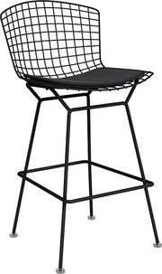 Bertoia Stool with Seat Pad bar seating Knoll 