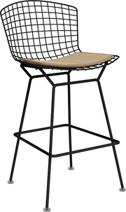 Bertoia Stool with Seat Pad bar seating Knoll 