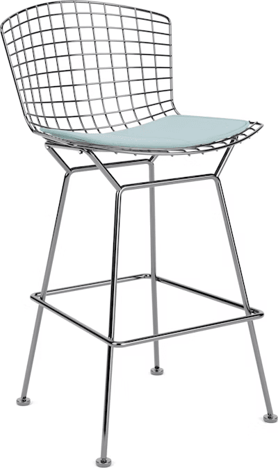 Bertoia Stool with Seat Pad bar seating Knoll 
