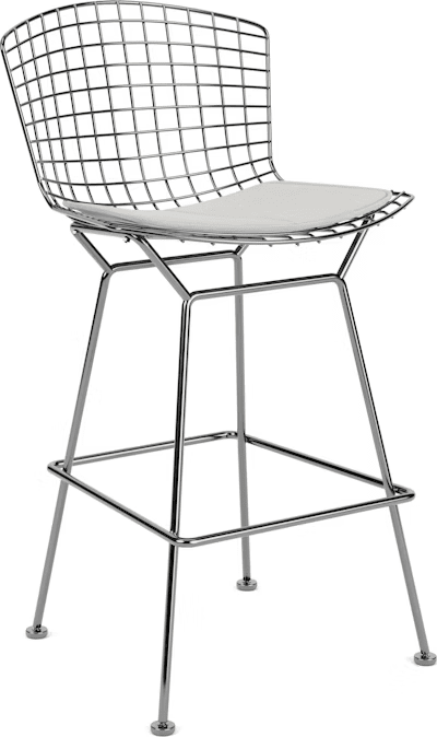 Bertoia Stool with Seat Pad bar seating Knoll 