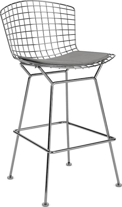 Bertoia Stool with Seat Pad bar seating Knoll 
