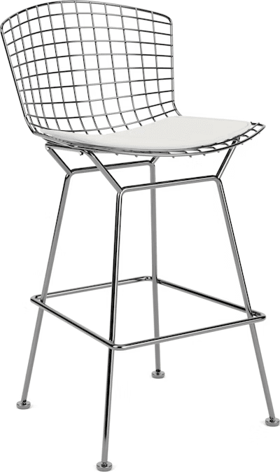Bertoia Stool with Seat Pad bar seating Knoll 