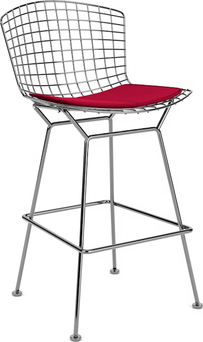 Bertoia Stool with Seat Pad bar seating Knoll 