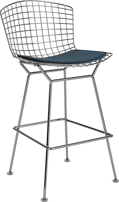 Bertoia Stool with Seat Pad bar seating Knoll 