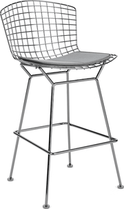 Bertoia Stool with Seat Pad bar seating Knoll 