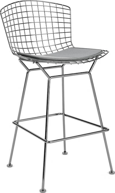 Bertoia Stool with Seat Pad bar seating Knoll 
