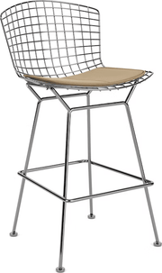 Bertoia Stool with Seat Pad bar seating Knoll 