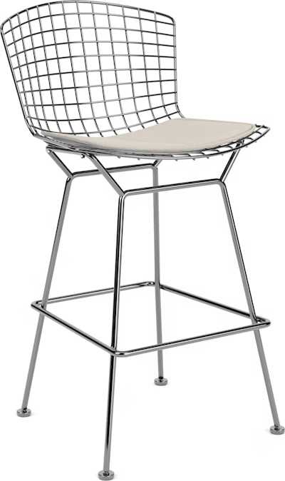 Bertoia Stool with Seat Pad bar seating Knoll 
