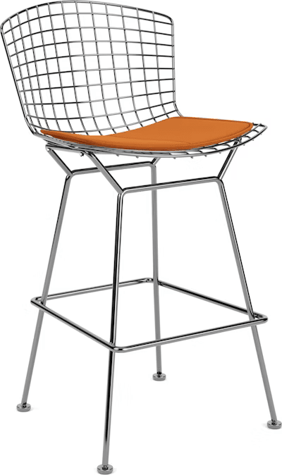 Bertoia Stool with Seat Pad bar seating Knoll 