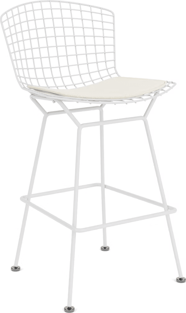 Bertoia Stool with Seat Pad bar seating Knoll 