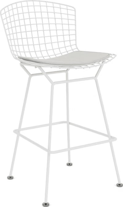 Bertoia Stool with Seat Pad bar seating Knoll 