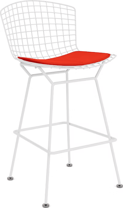 Bertoia Stool with Seat Pad bar seating Knoll 