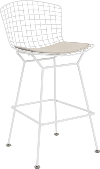 Bertoia Stool with Seat Pad bar seating Knoll 