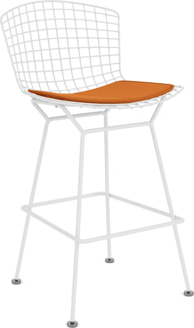 Bertoia Stool with Seat Pad bar seating Knoll 