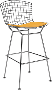 Bertoia Stool with Seat Pad bar seating Knoll 