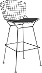 Bertoia Stool with Seat Pad bar seating Knoll 