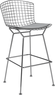 Bertoia Stool with Seat Pad bar seating Knoll 