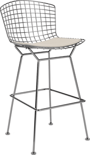 Bertoia Stool with Seat Pad bar seating Knoll 