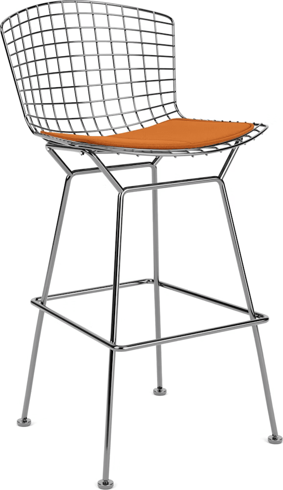 Bertoia Stool with Seat Pad bar seating Knoll 