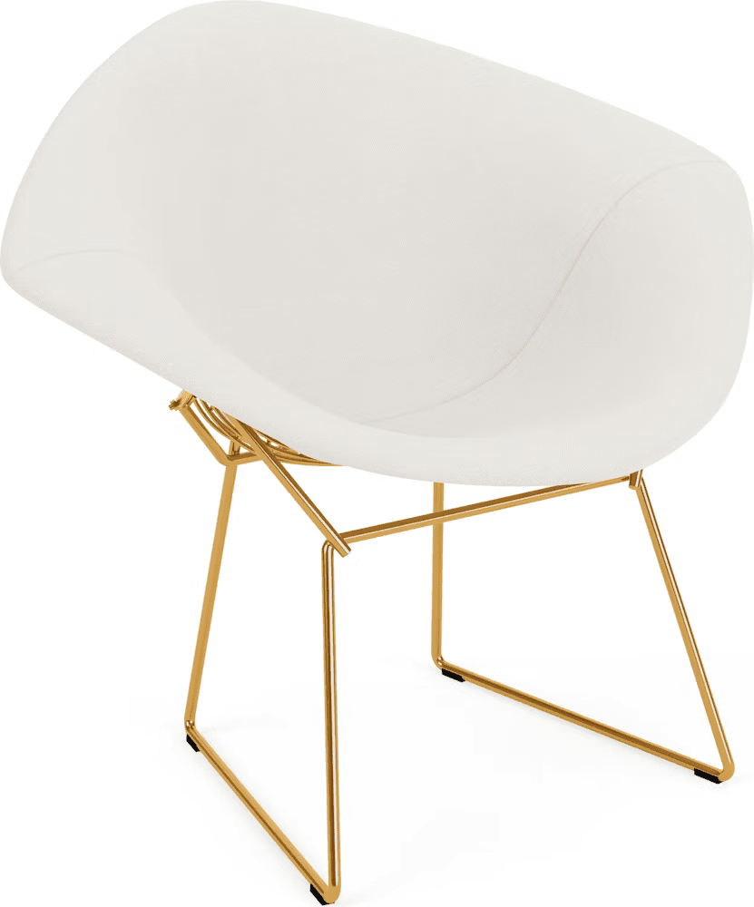 Bertoia Small Diamond Chair with Full Cover lounge chair Knoll 