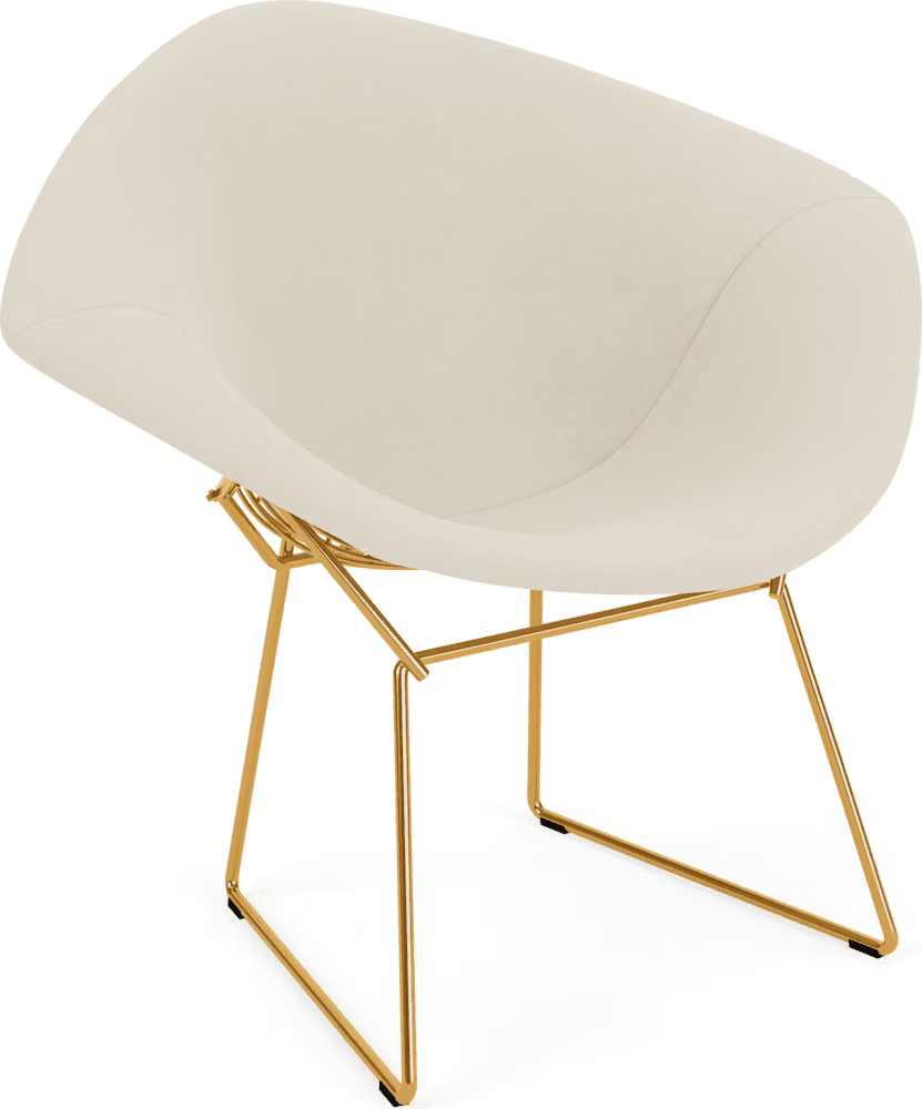 Bertoia Small Diamond Chair with Full Cover lounge chair Knoll 