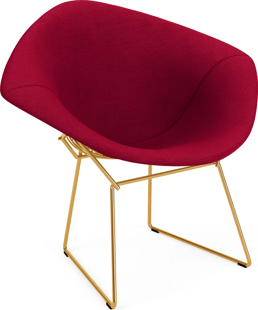 Bertoia Small Diamond Chair with Full Cover lounge chair Knoll 
