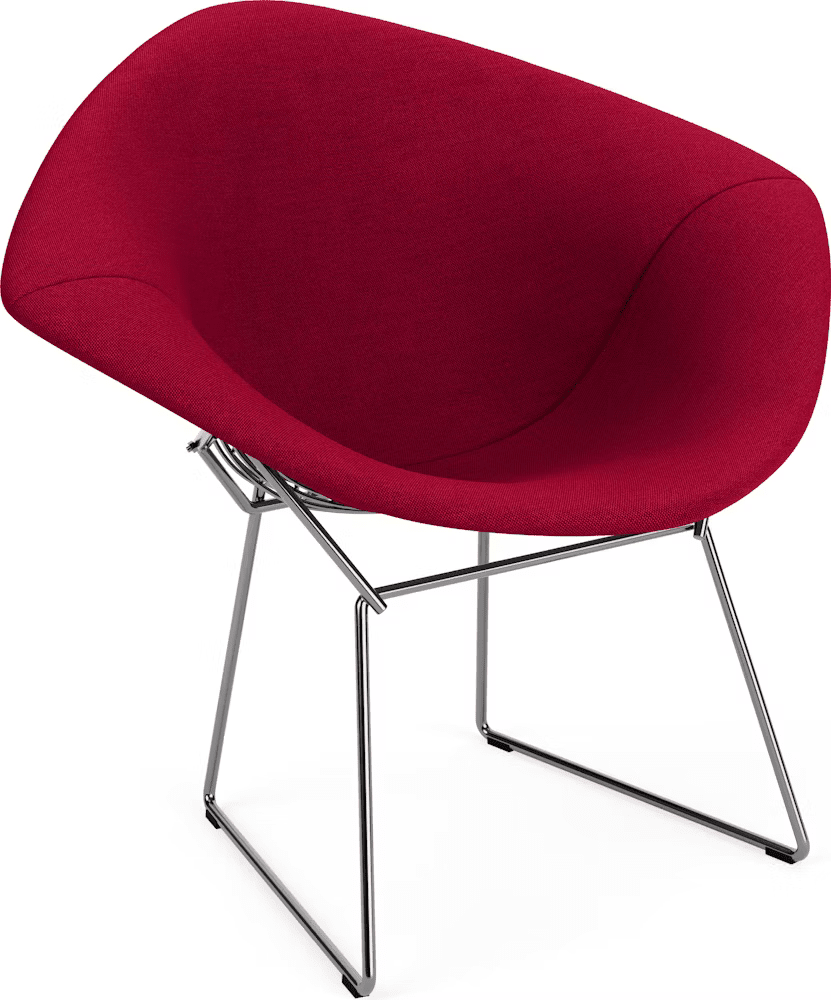 Bertoia Small Diamond Chair with Full Cover lounge chair Knoll 