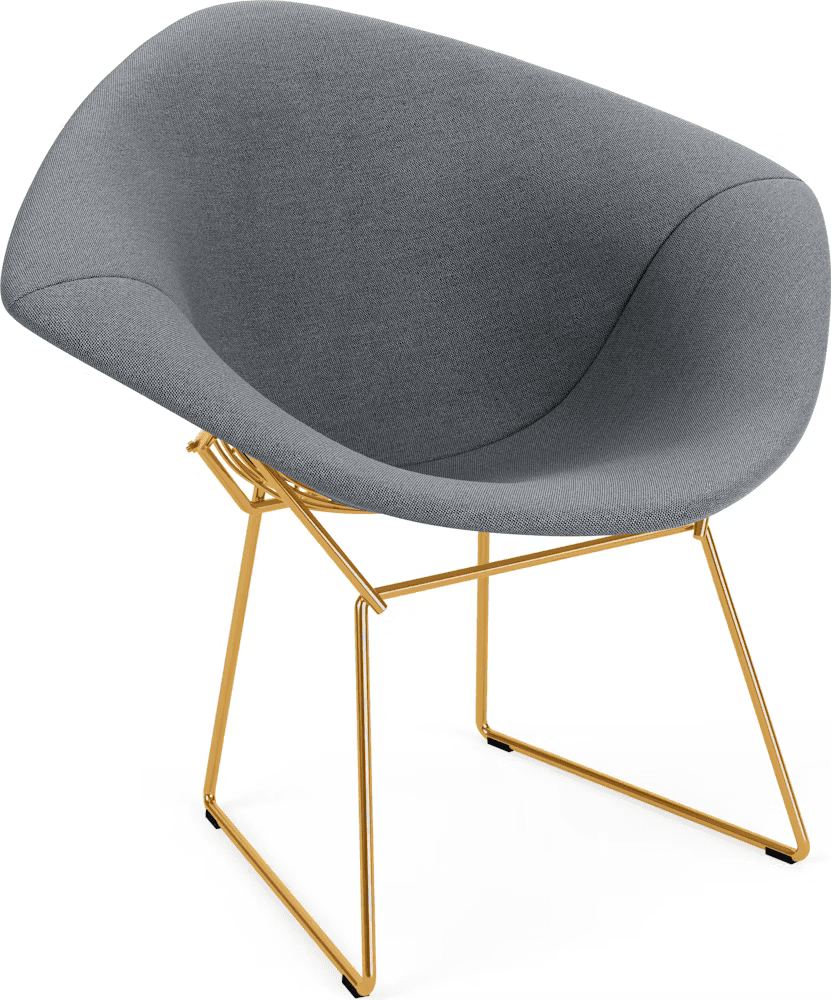 Bertoia Small Diamond Chair with Full Cover lounge chair Knoll 