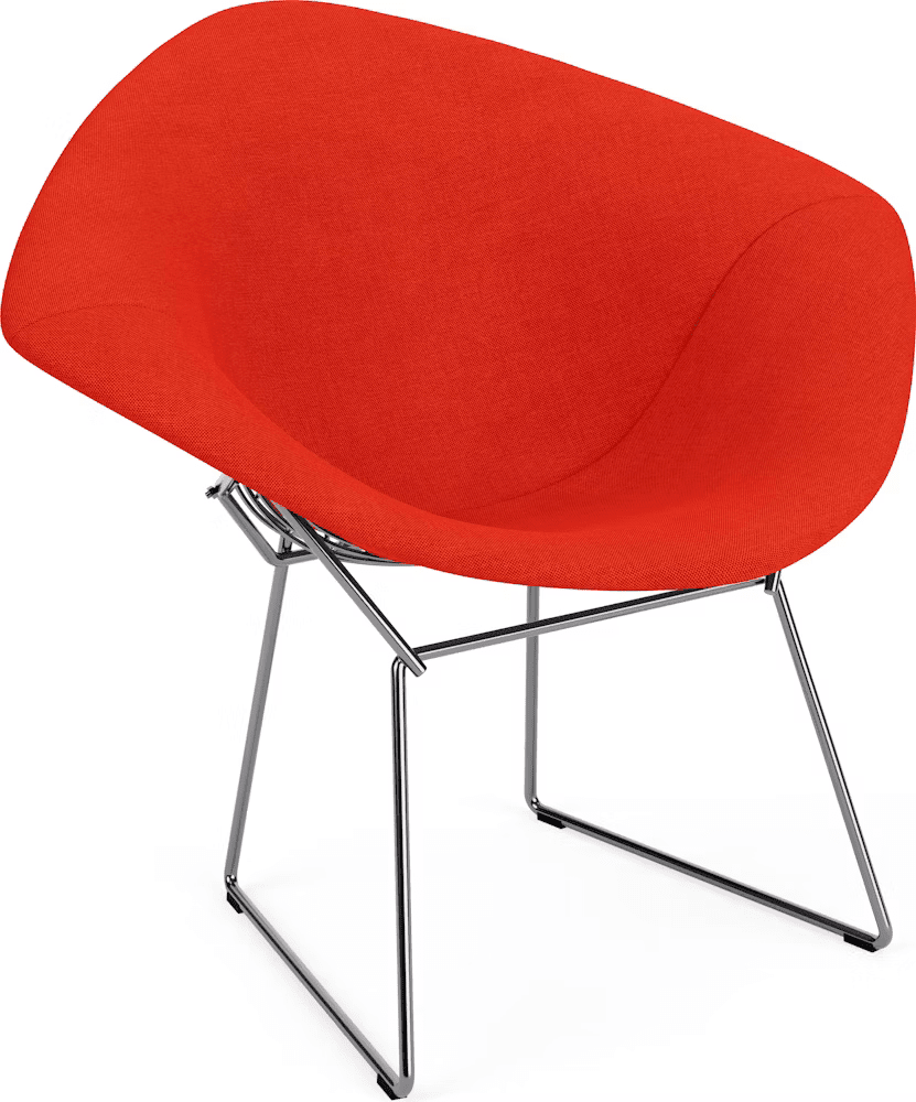 Bertoia Small Diamond Chair with Full Cover lounge chair Knoll 