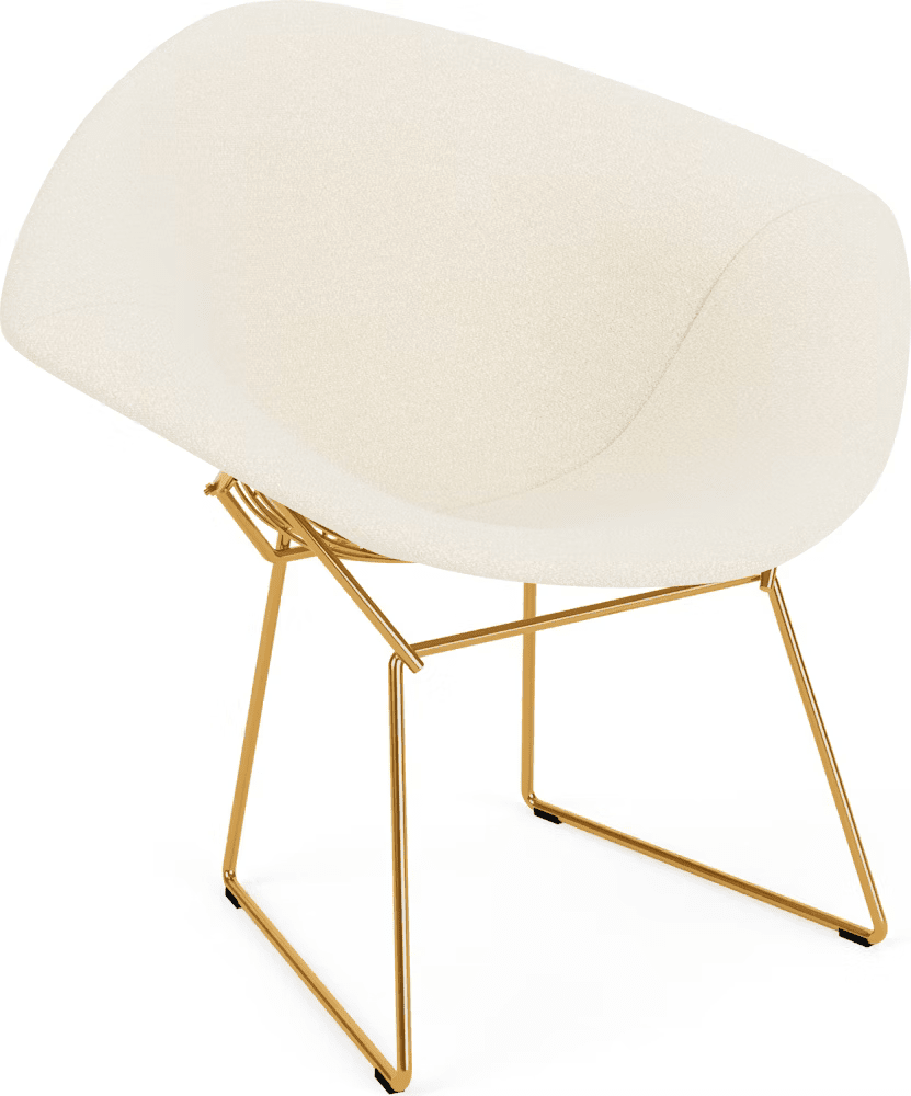 Bertoia Small Diamond Chair with Full Cover lounge chair Knoll 