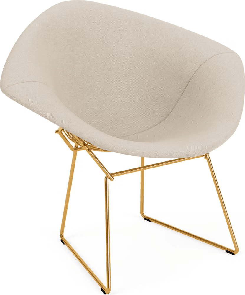 Bertoia Small Diamond Chair with Full Cover lounge chair Knoll 