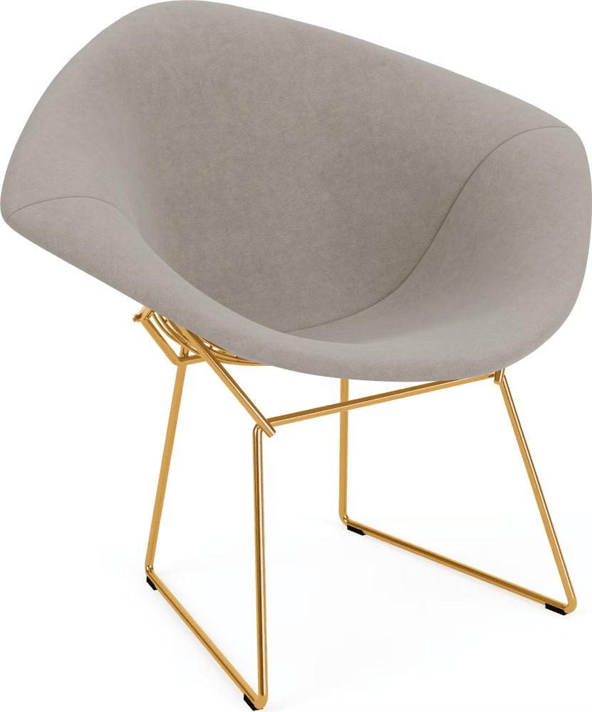 Bertoia Small Diamond Chair with Full Cover lounge chair Knoll 