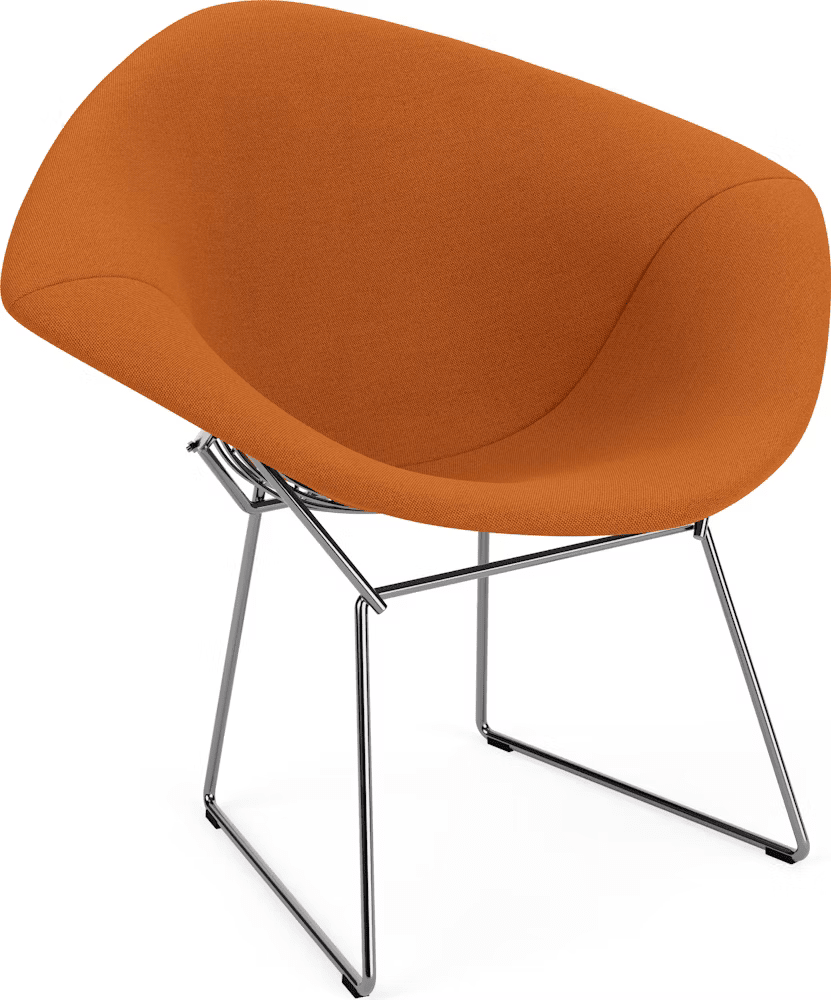 Bertoia Small Diamond Chair with Full Cover lounge chair Knoll 