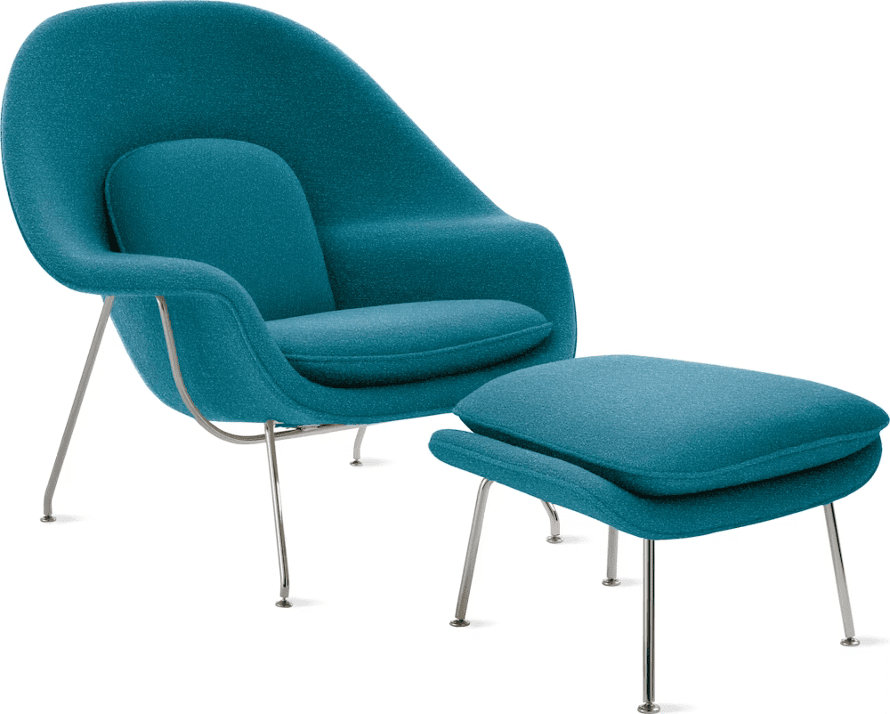 Womb Chair and Ottoman lounge chair Knoll 