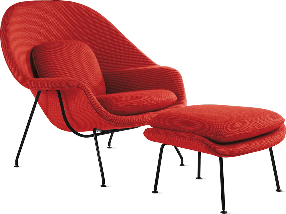 Womb Chair and Ottoman lounge chair Knoll 
