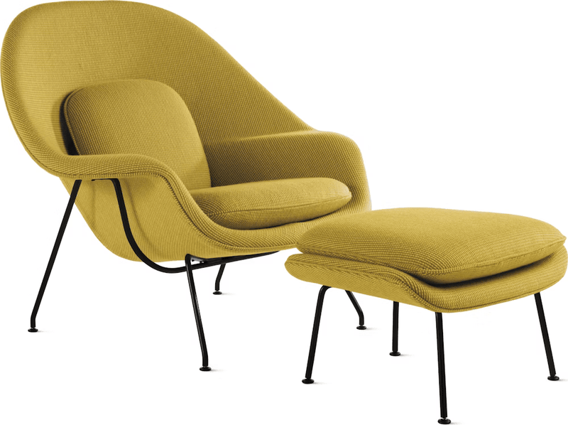Womb Chair and Ottoman lounge chair Knoll 