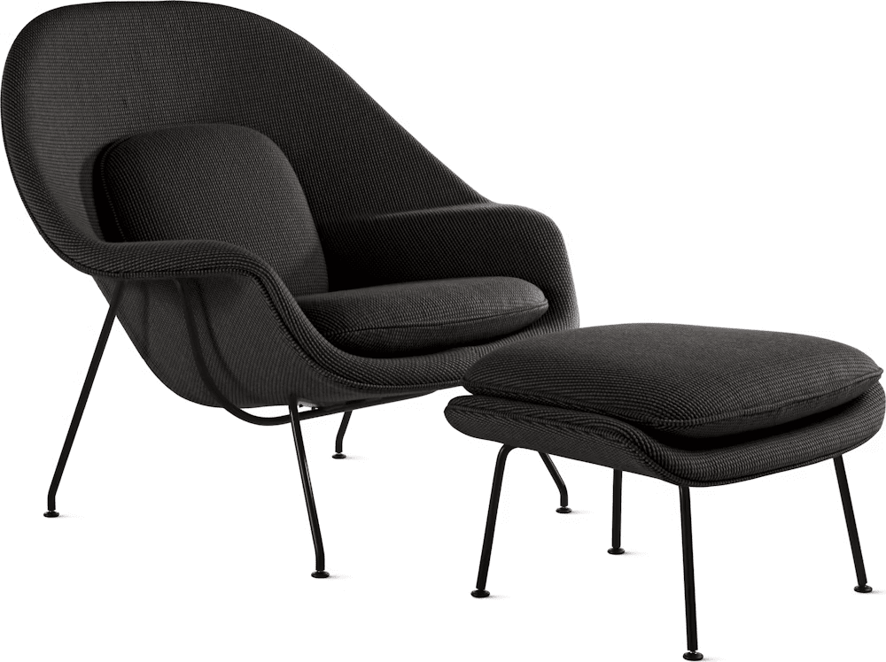 Womb Chair and Ottoman lounge chair Knoll 