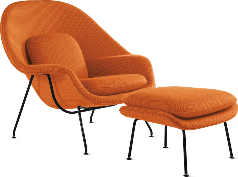 Womb Chair and Ottoman lounge chair Knoll 