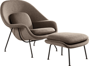 Womb Chair and Ottoman lounge chair Knoll 