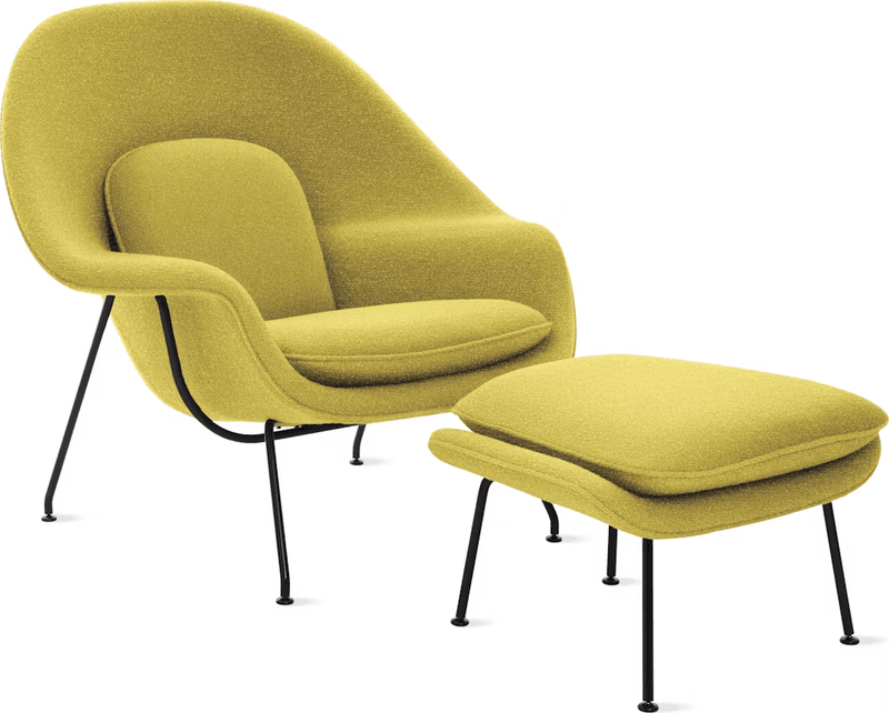 Womb Chair and Ottoman lounge chair Knoll 