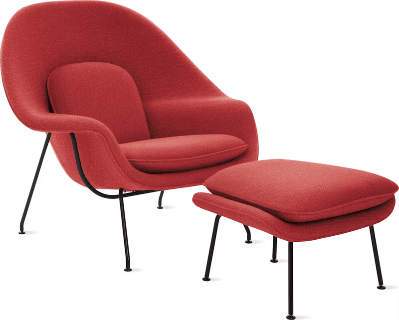 Womb Chair and Ottoman lounge chair Knoll 
